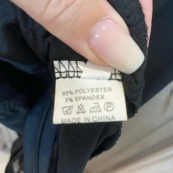 Sexy Black Bodysuit with floral detail small and medium - Picture 7 of 13